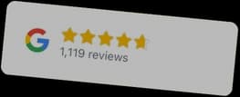 Example of a RevuKit Google rating badge