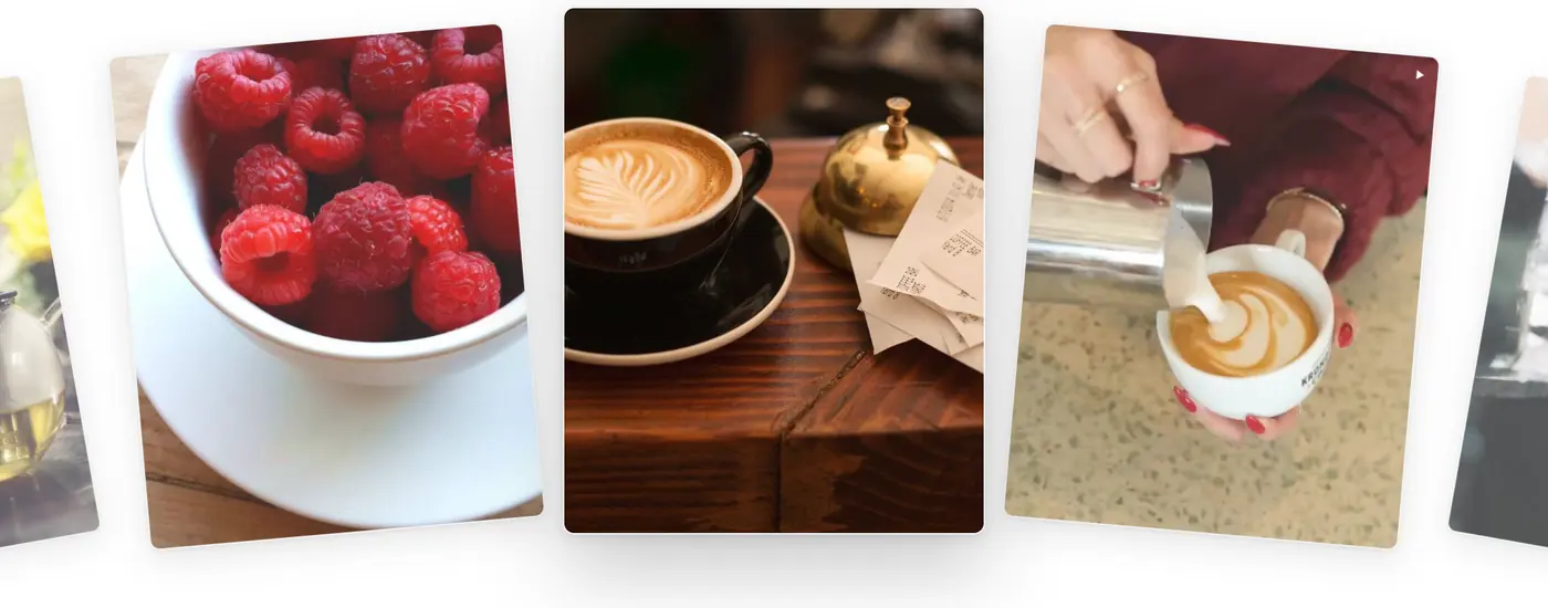 Rainbow Instagram feed layout