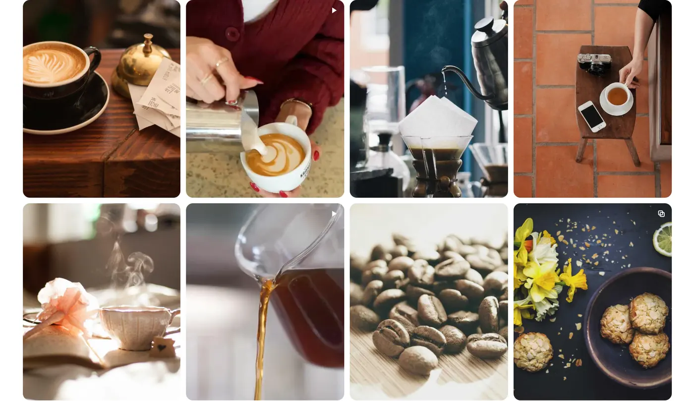 Instagram feed layouts: Grid, Gallery wall and Profile